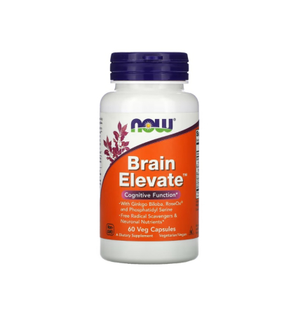 Creier & Memorie - Brain Elevate 60 capsules - NOW Foods