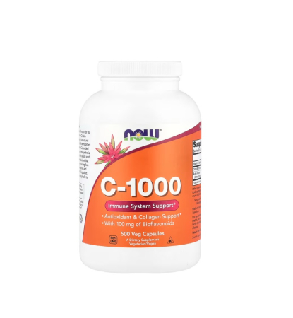 NOW Foods - C-1000 with 100mg Bioflavonoids 500 capsule - NOW Foods