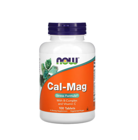 Energie - Cal-Mag Stress Formula100 tablete - NOW Foods