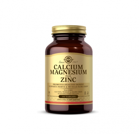 Solgar - Calciu Magneziu Zinc 100 tablete - Solgar
