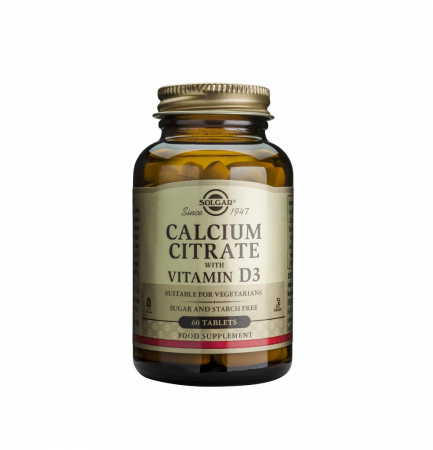 Vitamine & Minerale - Calcium Citrate with Vitamin D3 60 tablete - Solgar