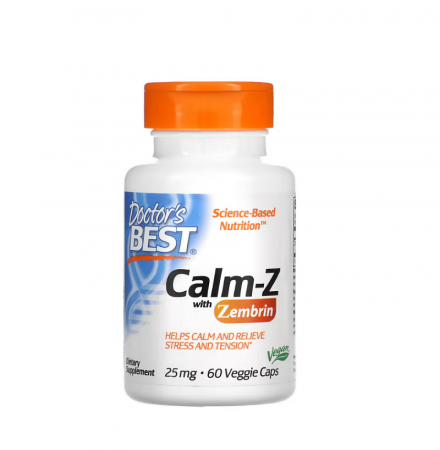 Doctor's Best - Calm-Z with Zembrin 25mg 60 Capsule - Doctor's Best