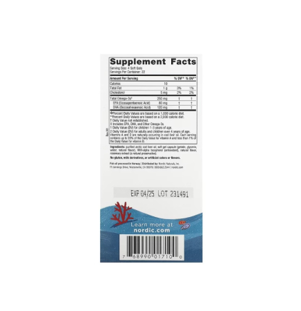 Children's DHA 250mg Omega-3 Capsuni [1]
