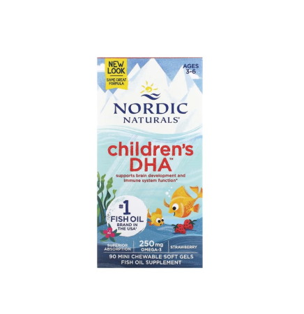 Children's DHA 250mg Omega-3 Capsuni
