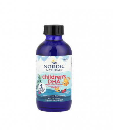 Imunitate - Children's DHA 530mg 1-6ani 119ml Strawberry - Nordic Naturals
