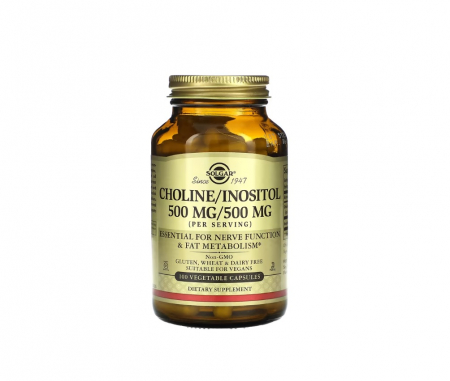 Ficat - Choline/Inositol 500 mg/500 mg (per serving) 100 capsule vegetale - Solgar