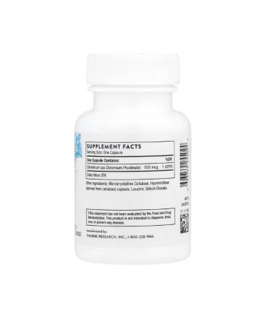 Chromium Picolinate, 500mcg, 60 capsule - Thorne [1]