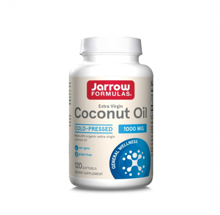 Pentru Digestie - Coconut Oil Extra Virgin 1000mg 120 capsule moi - Jarrow Formulas