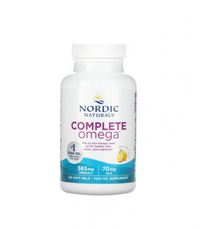 Complete Omega 565mg Lemon 120 SoftGels - Nordic Naturals [2]