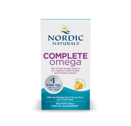 Imunitate - Complete Omega 565mg Lemon 180 capsule moi - Nordic Naturals