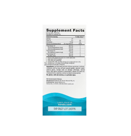 Complete Omega-D3 120 Capsule - Nordic Naturals [1]