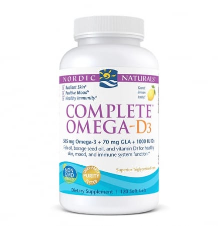 Omega & Ulei De Peste - Complete Omega-D3 120 Capsule - Nordic Naturals