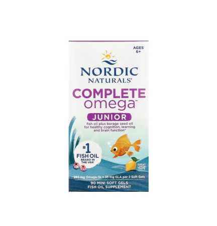 Pentru Copii - Complete Omega Junior 90 capsule mini - Nordic Naturals