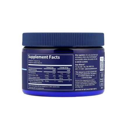 ConcenTrace Daily Mineral Powder Natural Blue Acai 132 grame - Trace Minerals [1]