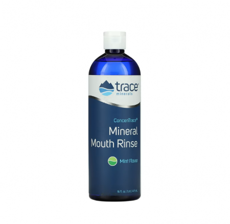 Trace Minerals - ConcenTrace Mineral Mouth Rinse Mint (Apa de Gura cu Minerale) 473 ml - Trace Minerals