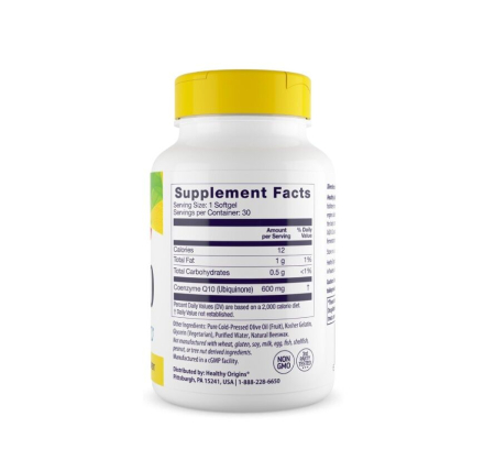CoQ10 600mg 30 capsule moi - Healthy Origins [1]