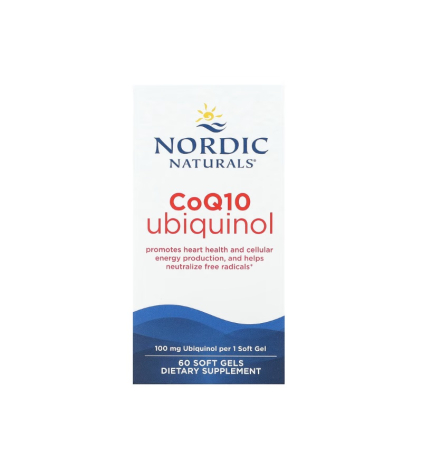 CoQ10 Ubiquinol 100mg 60 Soft Gels - Nordic Naturals
