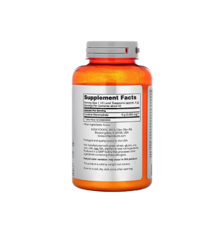 Creatine Monohydrate Pure Powder 227g - NOW Foods [1]