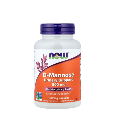 Rinichi &Vezica Urinara - D-Mannose 500mg 120 capsule - NOW Foods