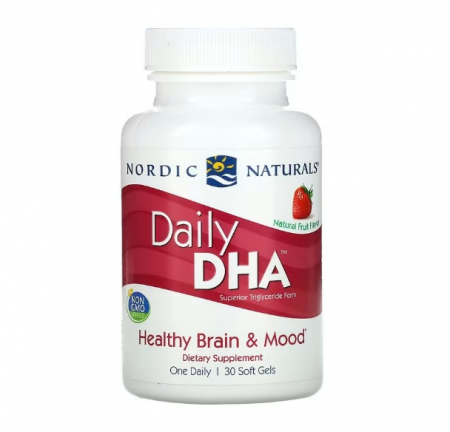 Stres & Stare De Spirit - Daily DHA Natural Fruit 30 Soft Gels - Nordic Naturals