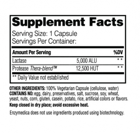 DairyAssist Digestion Formula 30 Capsule - Enzymedica [1]