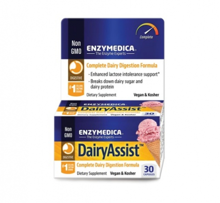 Enzymedica - DairyAssist Digestion Formula 30 Capsule - Enzymedica
