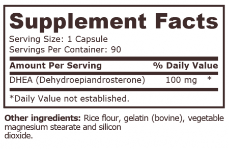 DHEA 100mg 90 capsule - Pure Nutrition USA [1]