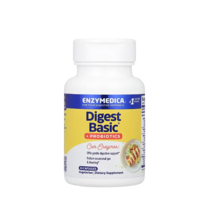 Probiotice & Prebiotice - Digest Basics + Probiotics 30 capsule - Enzymedica
