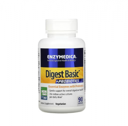 Enzymedica - Digest Basics + Probiotics 90 capsule - Enzymedica