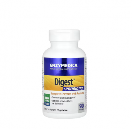 Pentru Digestie - Digest +Probiotics 90 Capsule - Enzymedica