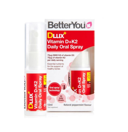 Better You - Dlux+ Vitamin D3+K2 Oral Spray (12ML) - BetterYou