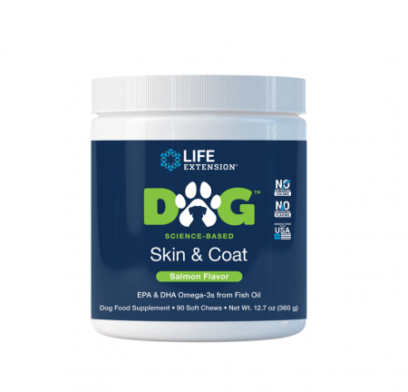 Pentru Animale - DOG Skin & Coat 90 capsule - Life Extension