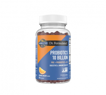 Probiotice & Prebiotice - Dr. Formulated Probiotics 10 Billion Orange Dream 60 jeleuri - Garden of Life
