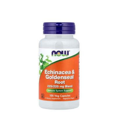 OFERTE SPECIALE - Echinacea & Goldenseal Root 225mg 100 capsule - NOW Foods