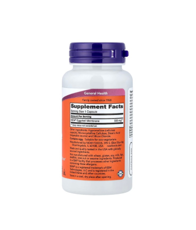 Eggshell Membrane 500mg 60 capsule - NOW Foods [1]