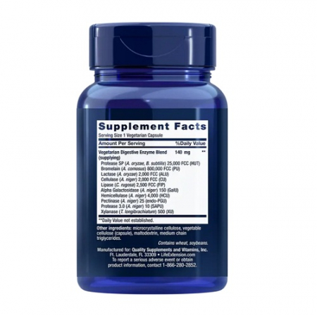 Enhanced Super Digestive Enzymes 60 capsule - Life Extension [1]
