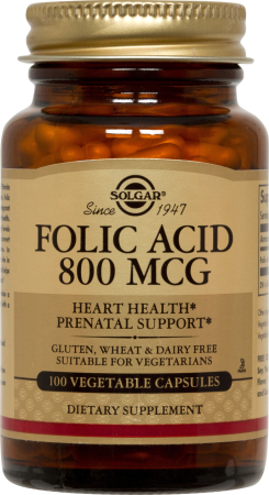 Producatori - Folacin (Folic Acid) 800μg 100 tablete - Solgar