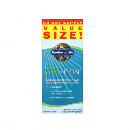 OFERTE SPECIALE - FucoThin 180 Softgels - Garden of Life