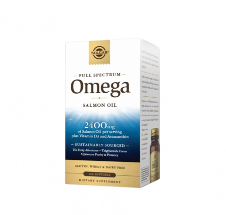 Solgar - Full Spectrum Omega Salmon Oil 120 capsule moi - Solgar