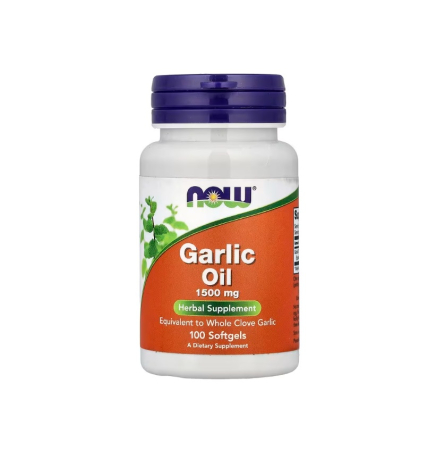 NOW Foods - Garlic Oil 1500mg 100 capsule moi - NOW Foods