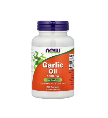Antioxidanti - Garlic Oil 1500mg 250 capsule moi - NOW Foods