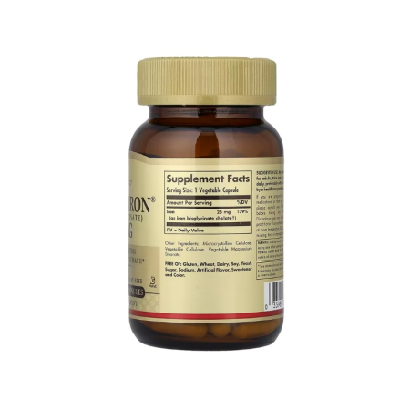 Gentle Iron 25mg 90 capsule - Solgar [1]