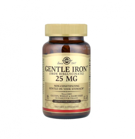 Solgar - Gentle Iron 25mg 180 capsule - Solgar