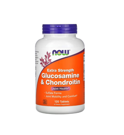 Producatori - Glucosamine & Chondroitin Extra Strength 120 tablete - NOW Foods
