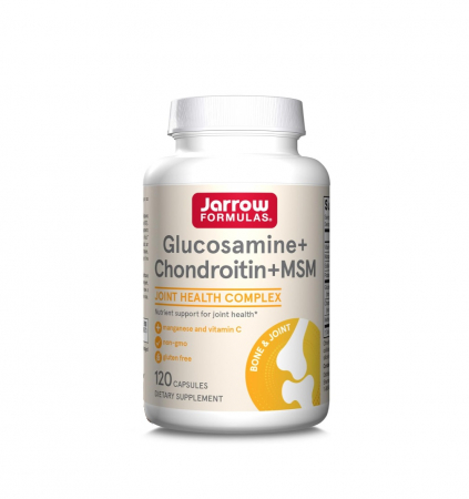 Oase & Articulatii - Glucosamine + Chondroitin + MSM 120 capsule - Jarrow Formulas
