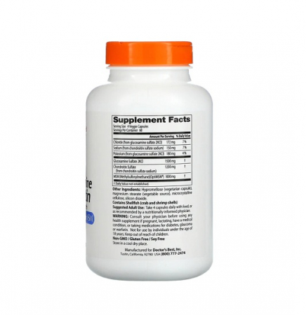 Glucosamine Chondroitin MSM with OptiMSM 240 Capsule - Doctor's Best [1]
