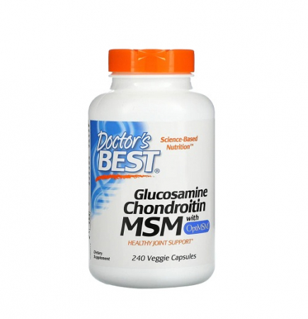 Doctor's Best - Glucosamine Chondroitin MSM with OptiMSM 240 Capsule - Doctor's Best