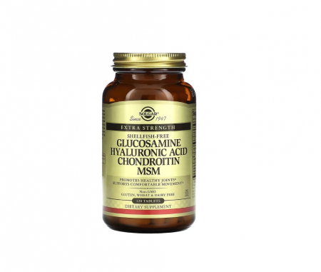 Oase & Articulatii - Glucosamine, Hyaluronic Acid, Chondroitin and MSM (Shellfish-Free) 120 tablete - Solgar