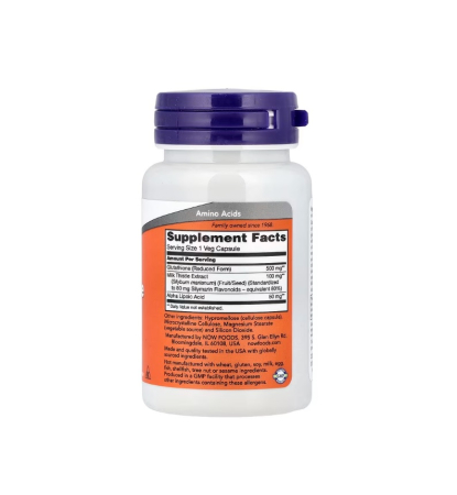 Glutathione 500mg 30 capsule - NOW Foods [1]