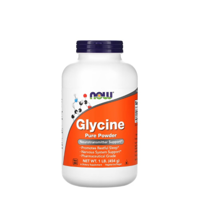 Controlul Greutatii & Sport - Glycine Pure Powder 454g - NOW Foods